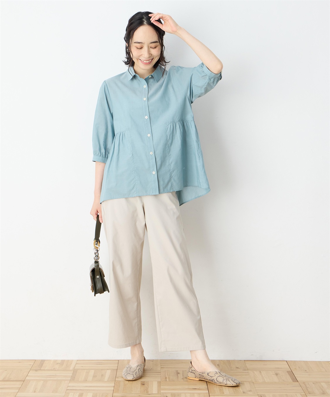 DECOY ペプラムブラウス_sub_10