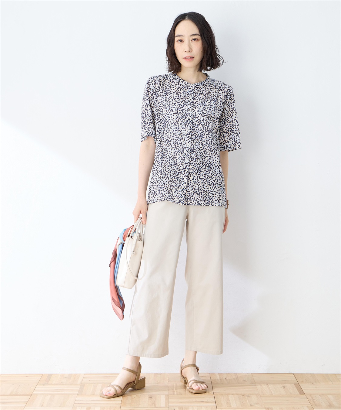 DECOY オーガニックコットンプリントブラウス_sub_7