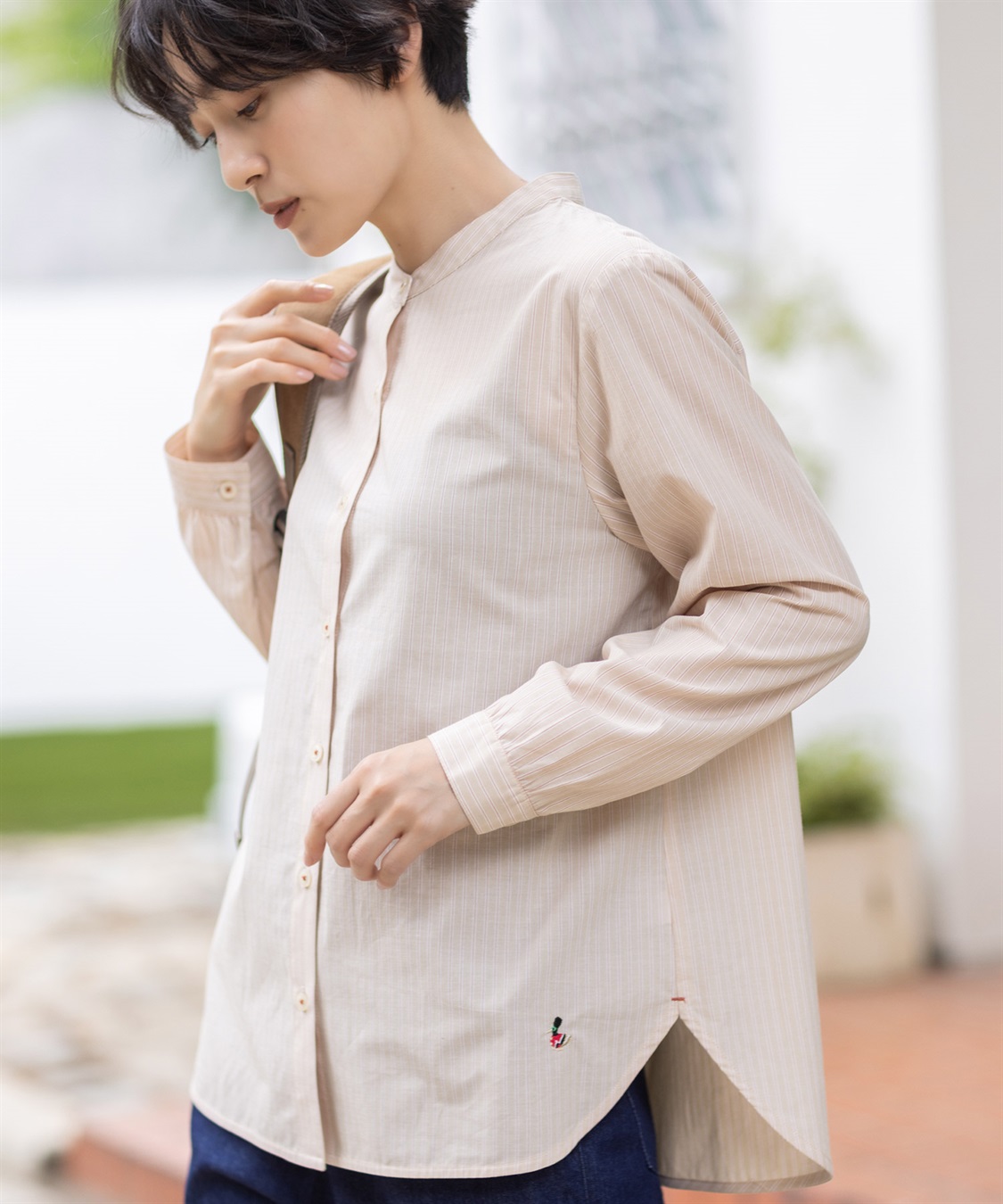 DECOY ストライプシャツ_sub_1