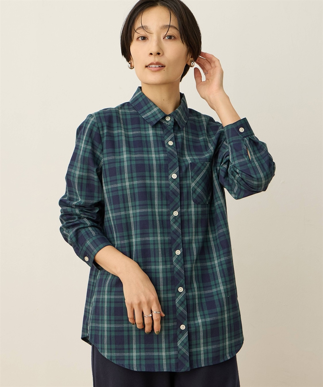 DECOY 起毛チェックシャツ_sub_3