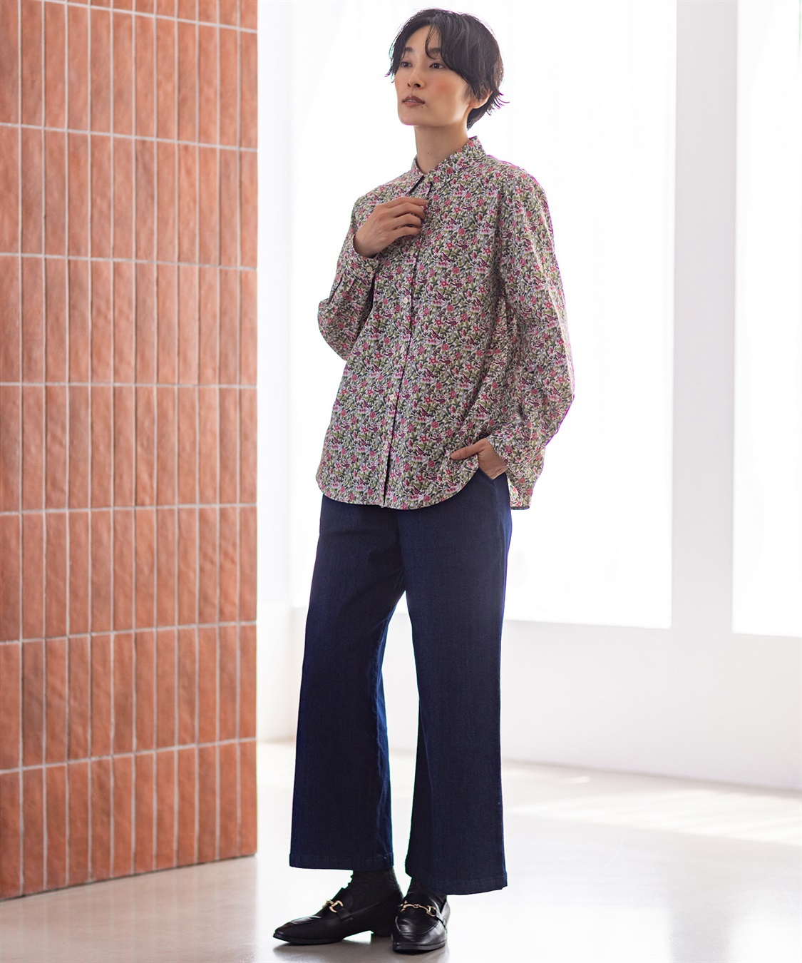 DECOY リバティプリントブラウス_sub_5