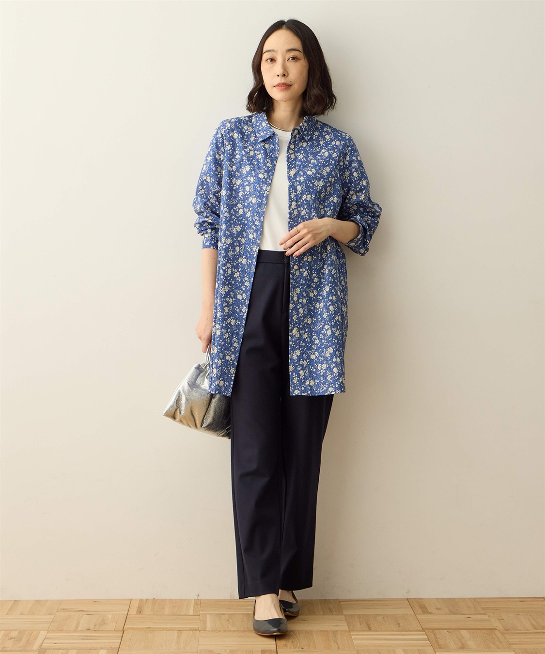 DECOY リバティプリントチュニックブラウス_sub_3