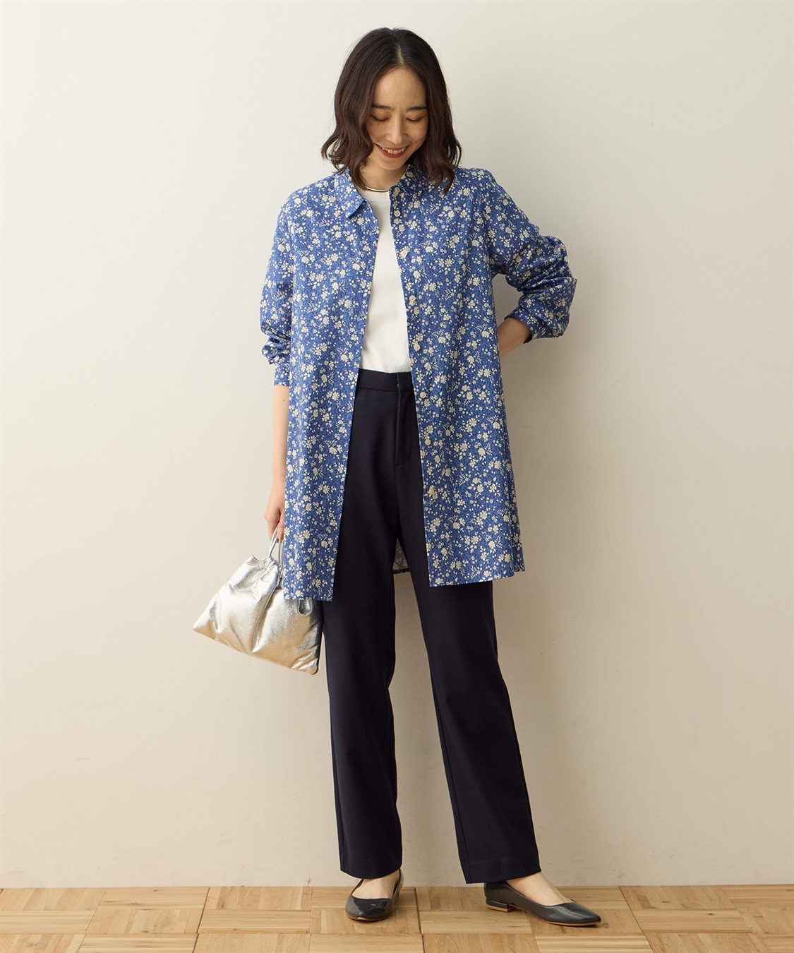 DECOY リバティプリントチュニックブラウス_sub_4