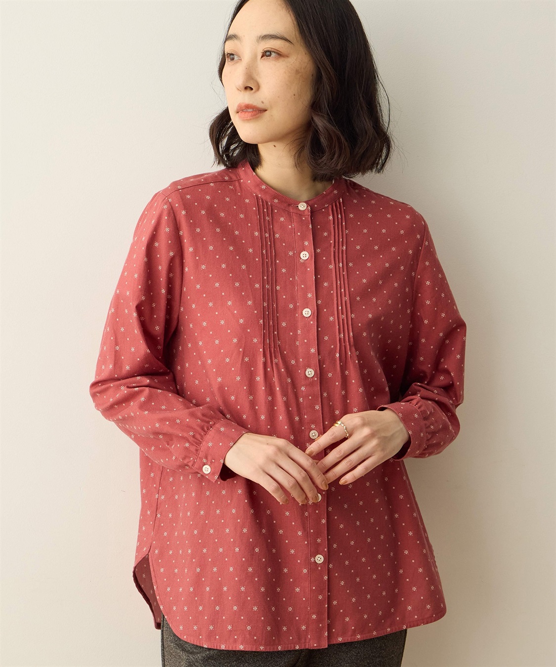 DECOY 起毛プリントシャツ_sub_1