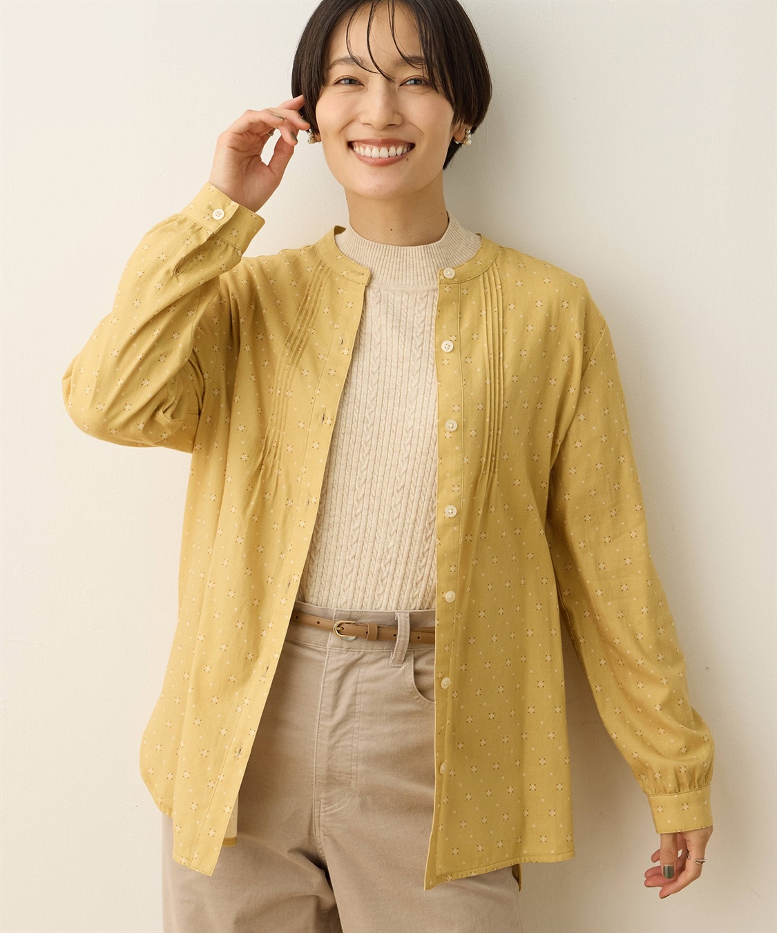 DECOY 起毛プリントシャツ_sub_5