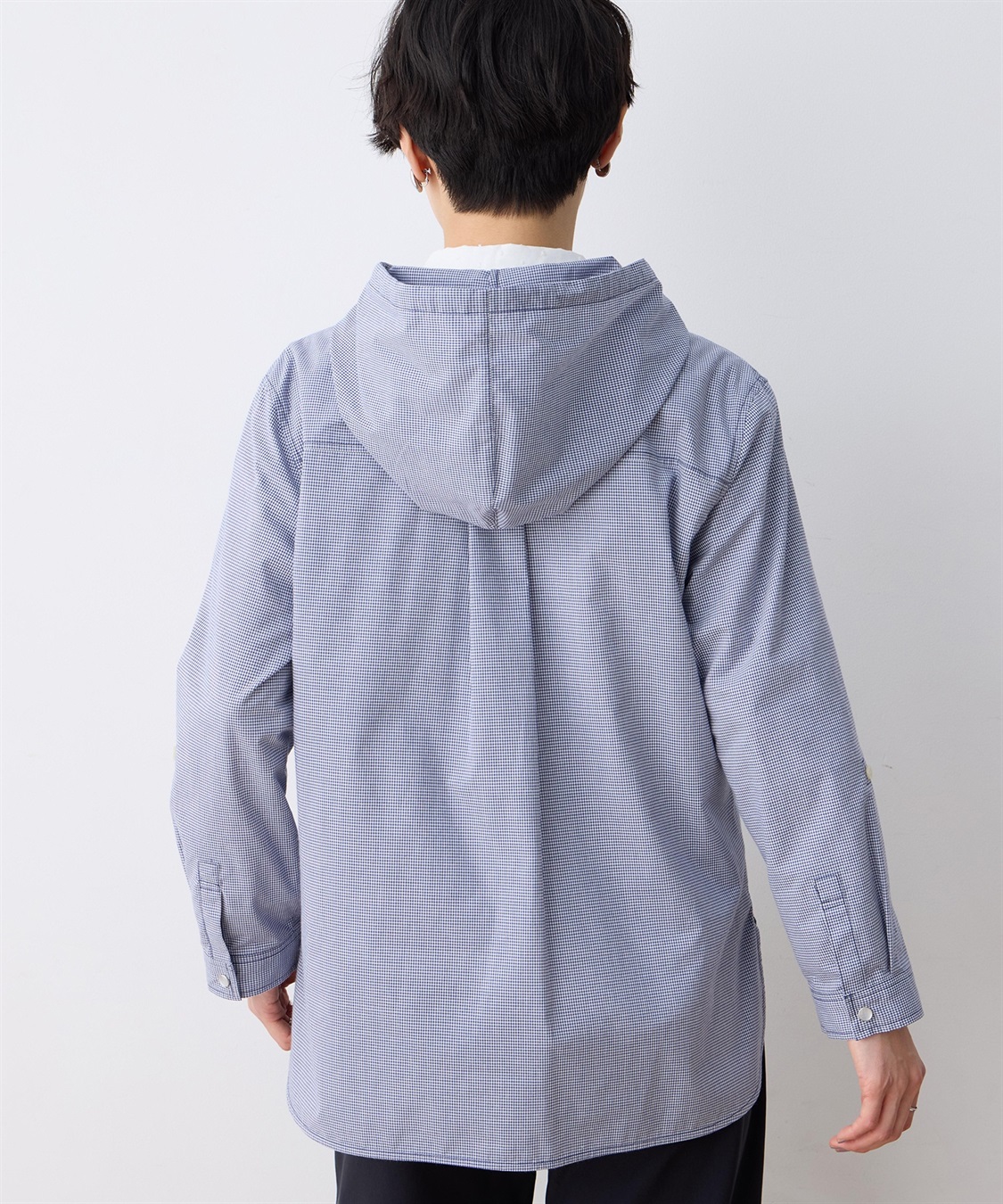 DECOY ギンガムフードシャツジャケット_sub_3