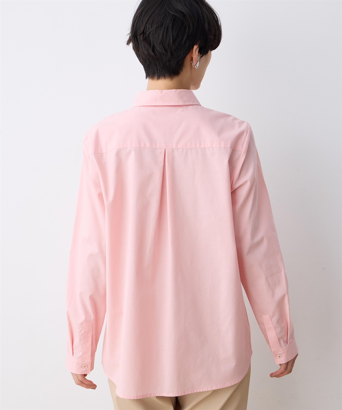 DECOY レギュラーカラーシャツブラウス【綿100％・シワになりにくい】_sub_3