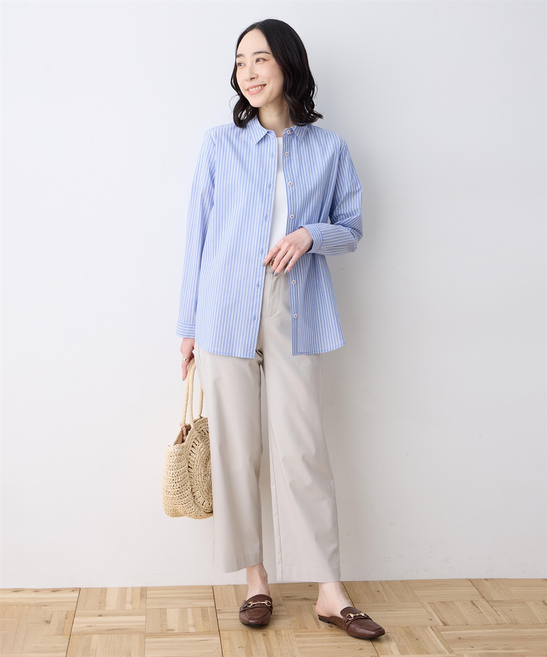 DECOY レギュラーカラーシャツブラウス【綿100％・シワになりにくい】_sub_11