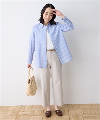 DECOY レギュラーカラーシャツブラウス【綿100％・シワになりにくい】_subthumb_12