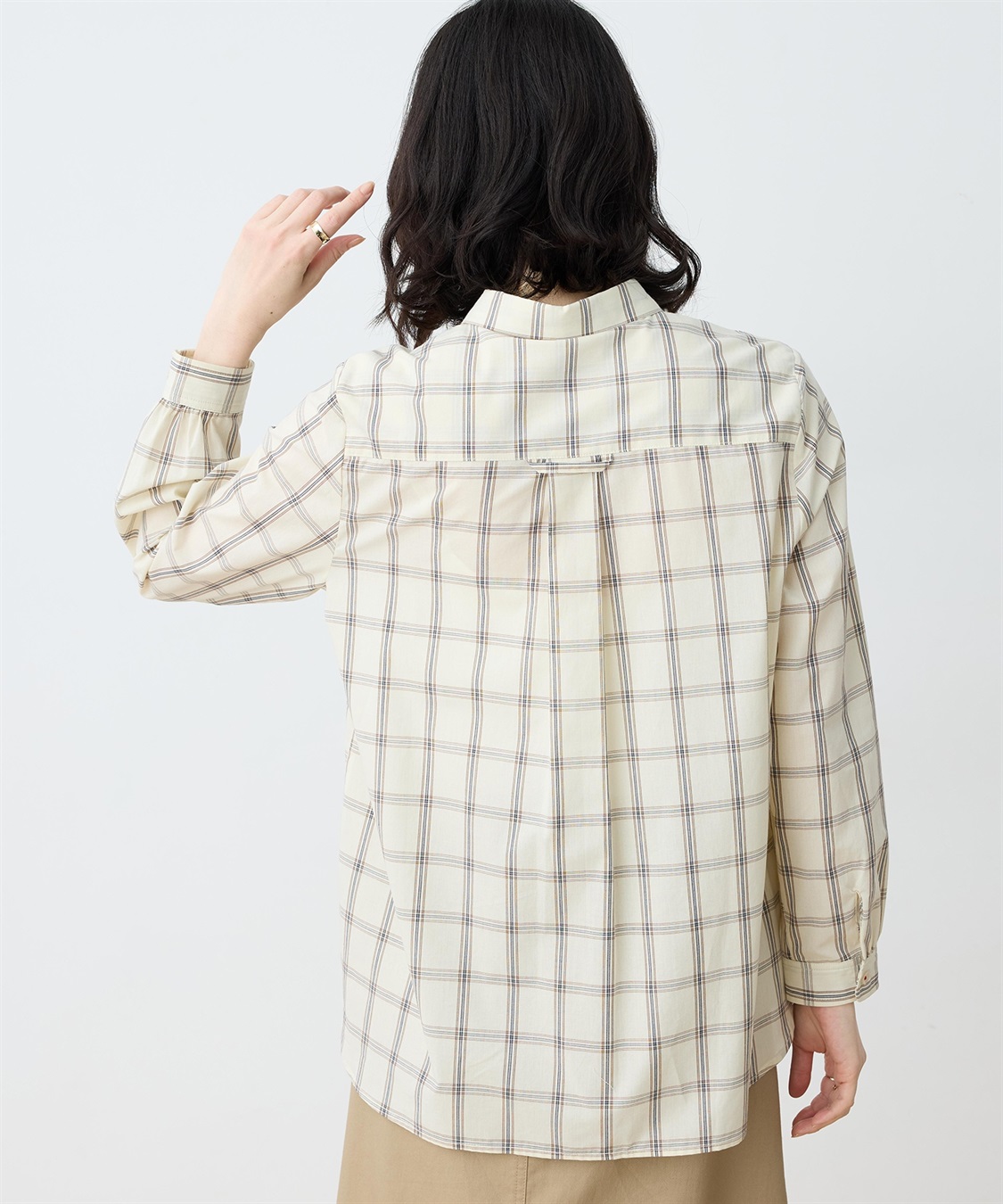 DECOY 【chiyoさんコラボ】ロンドンマーチチェックブラウス【オーガニックコットンブレンド】_sub_2