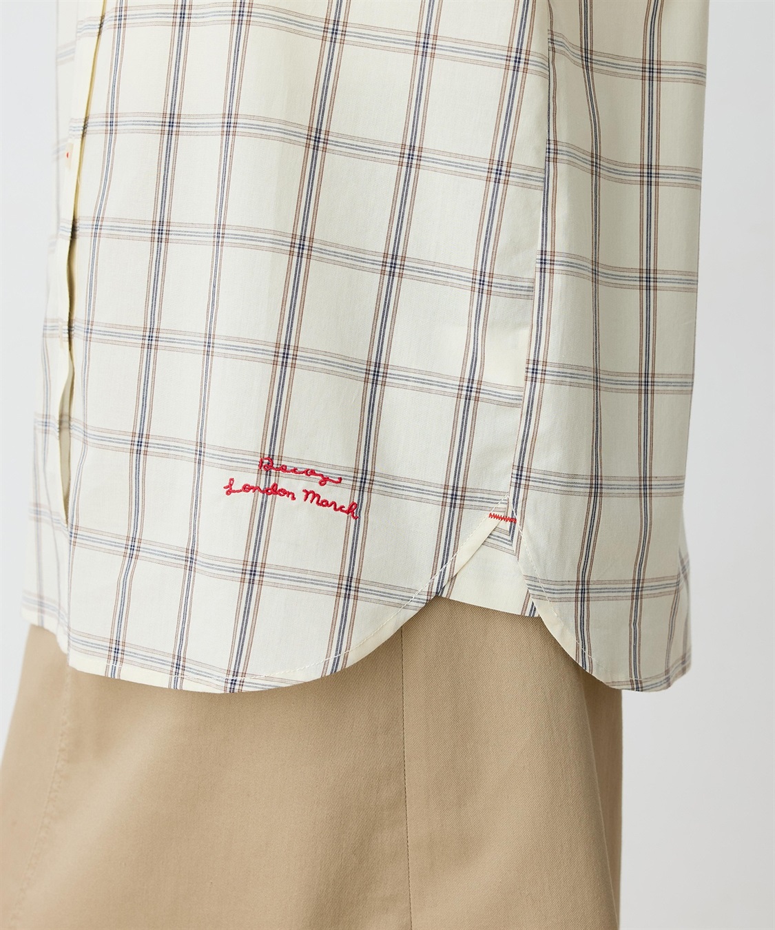 DECOY 【chiyoさんコラボ】ロンドンマーチチェックブラウス【オーガニックコットンブレンド】_sub_11