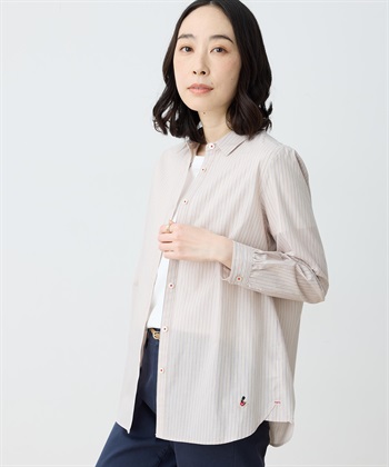 DECOY 【chiyoさんコラボ】ロンドンマーチストライプブラウス【オーガニックコットンブレンド】_subthumb_4