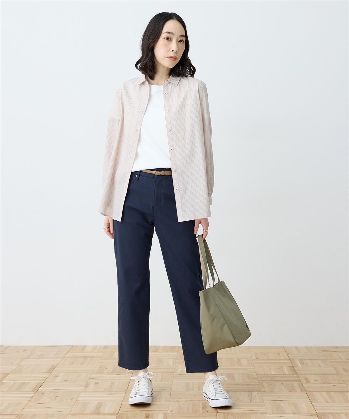 DECOY 【chiyoさんコラボ】ロンドンマーチストライプブラウス【オーガニックコットンブレンド】_sub_6