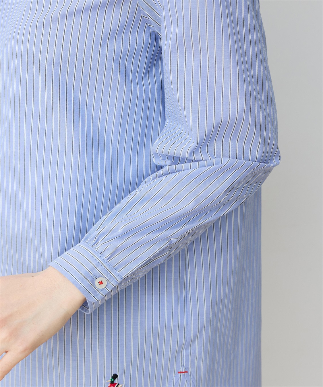 DECOY 【chiyoさんコラボ】ロンドンマーチストライプブラウス【オーガニックコットンブレンド】_sub_12