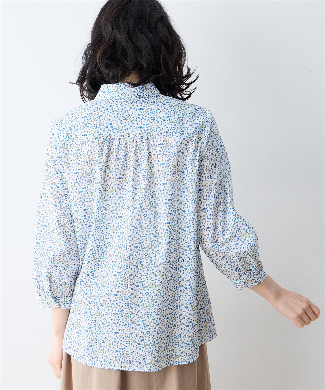 DECOY 【Liberty】リバティプリントピンタックブラウス_sub_2