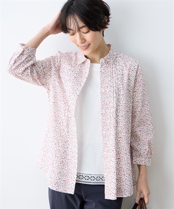 DECOY 【Liberty】リバティプリントピンタックブラウス_subthumb_3