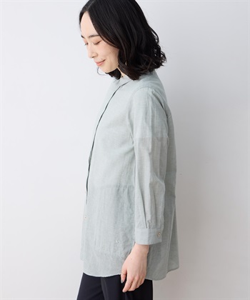 DECOY ミニチェック柄ポケット付きシャツ_subthumb_2