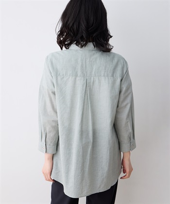 DECOY ミニチェック柄ポケット付きシャツ_subthumb_3