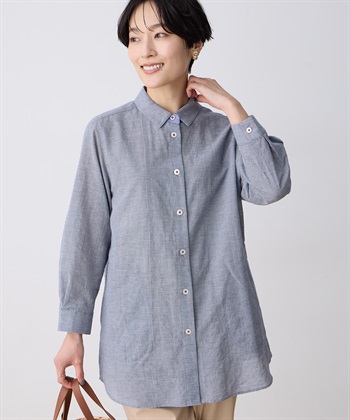 DECOY ミニチェック柄ポケット付きシャツ_subthumb_4