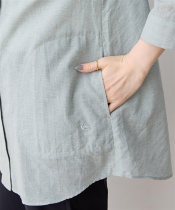 DECOY ミニチェック柄ポケット付きシャツ_subthumb_12