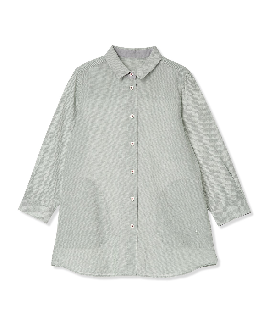 DECOY ミニチェック柄ポケット付きシャツ_sub_14