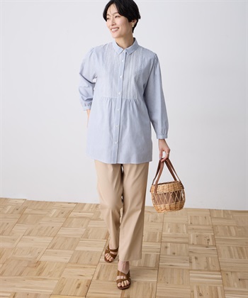 DECOY 刺しゅうストライプブラウス_subthumb_8