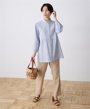 DECOY 刺しゅうストライプブラウス_subthumb_9