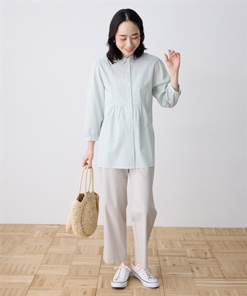 DECOY 刺しゅうストライプブラウス_subthumb_11