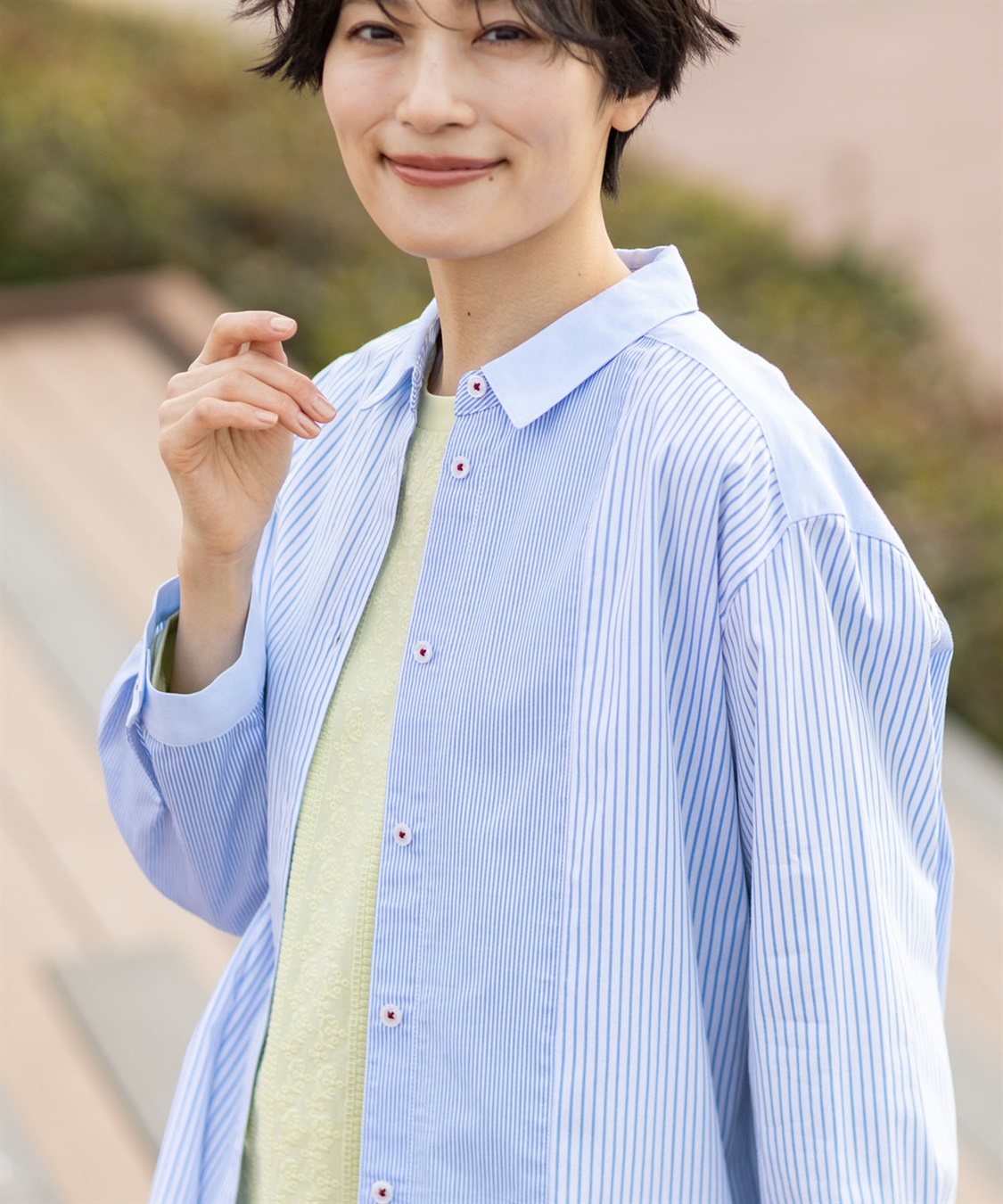 DECOY パッチワークブラウス_sub_1