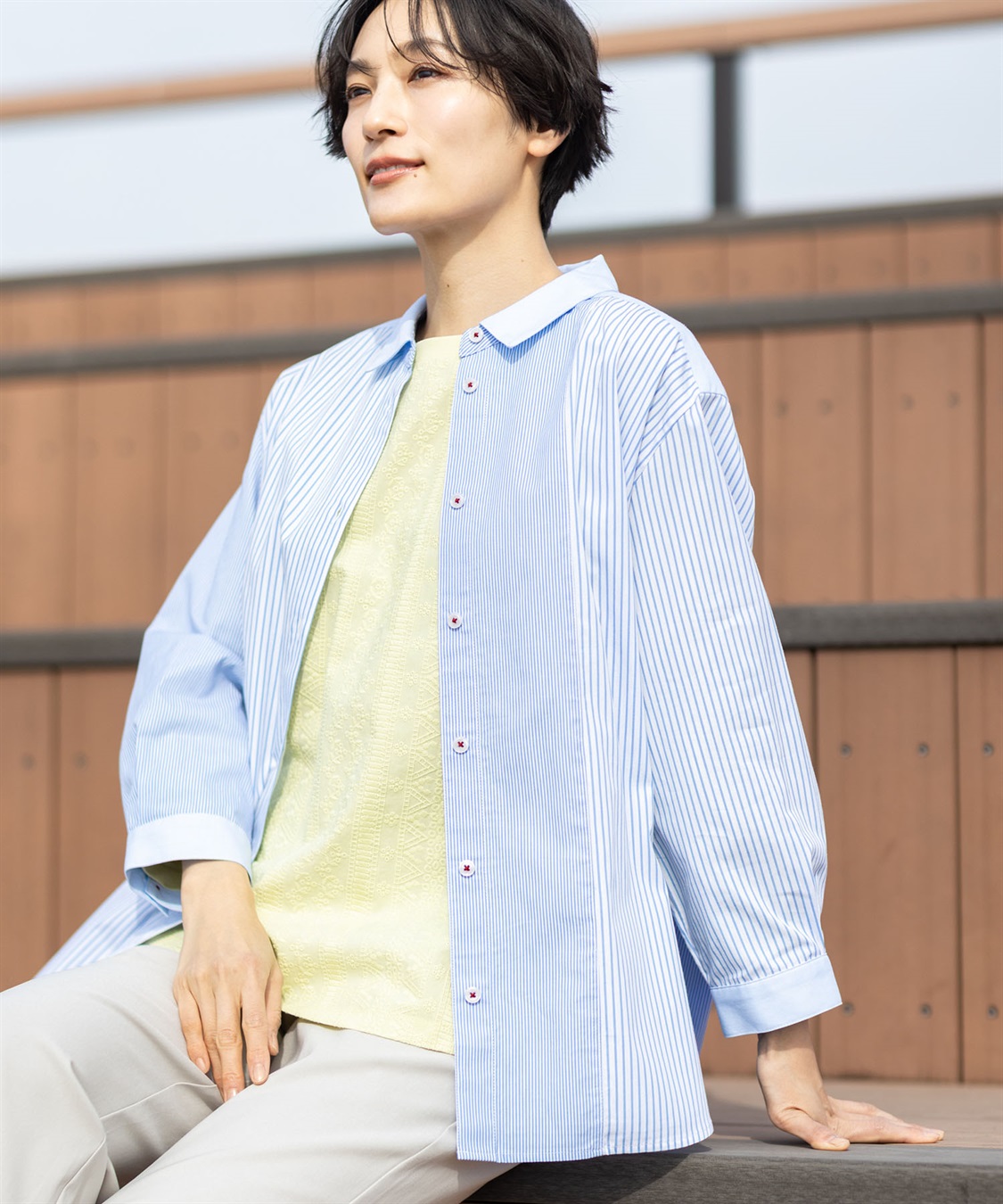 DECOY パッチワークブラウス_sub_9