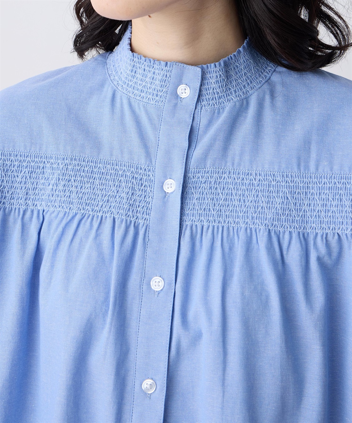 DECOY シャンブレー刺しゅうブラウス_sub_8