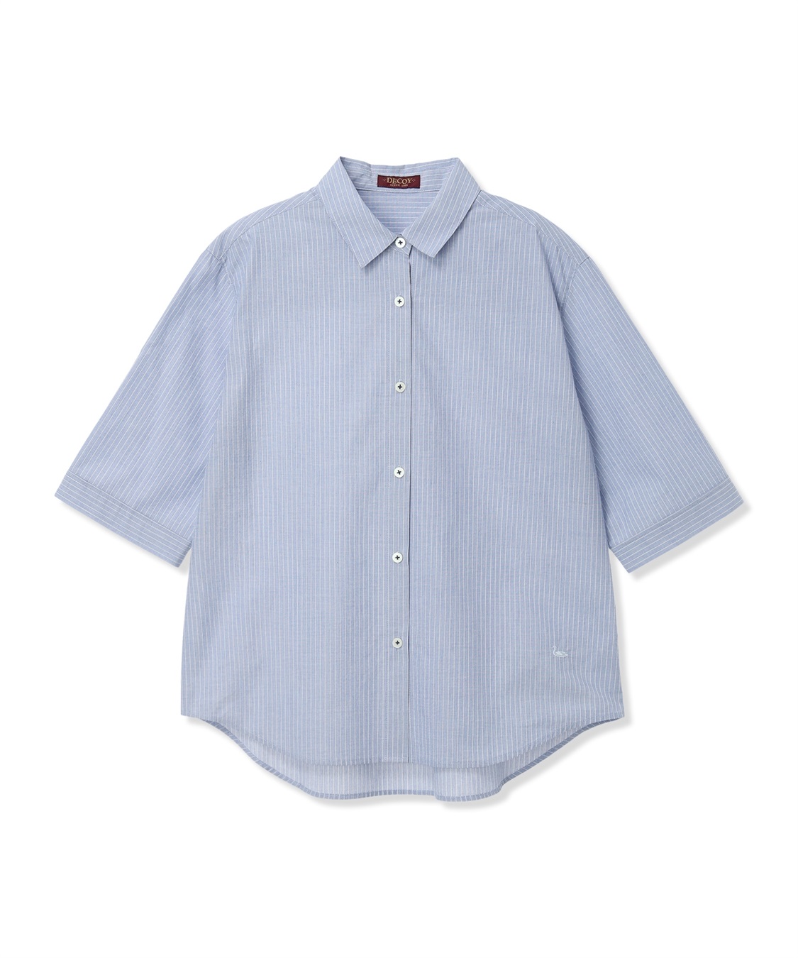 DECOY ひやさらコットンストライプシャツ【冷感】【UVカット】【ひやさら・UVカット・オーガニックコットン】_sub_18