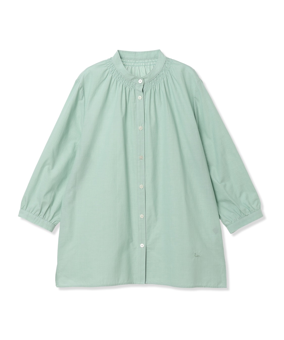 DECOY ひやさらコットンギャザーシャツ【冷感】【UVカット】【ひやさら・UVカット・オーガニックコットン】_sub_22