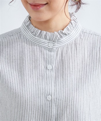 DECOY 衿フリルストライプブラウス_subthumb_3