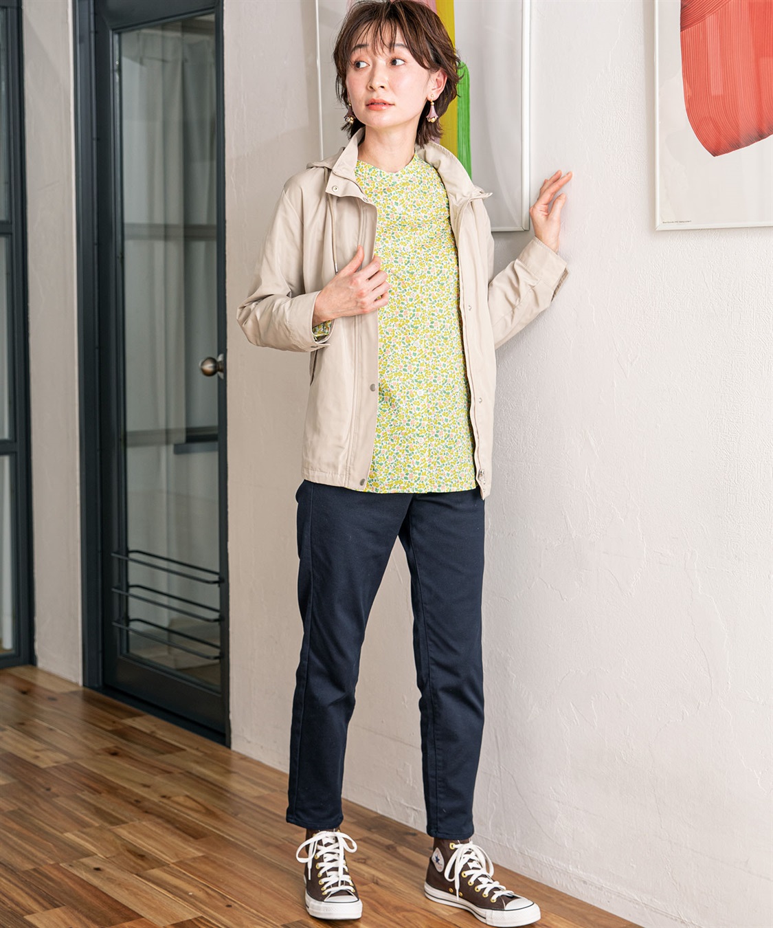 DECOY 花柄オーガニックコットンブラウス_sub_18