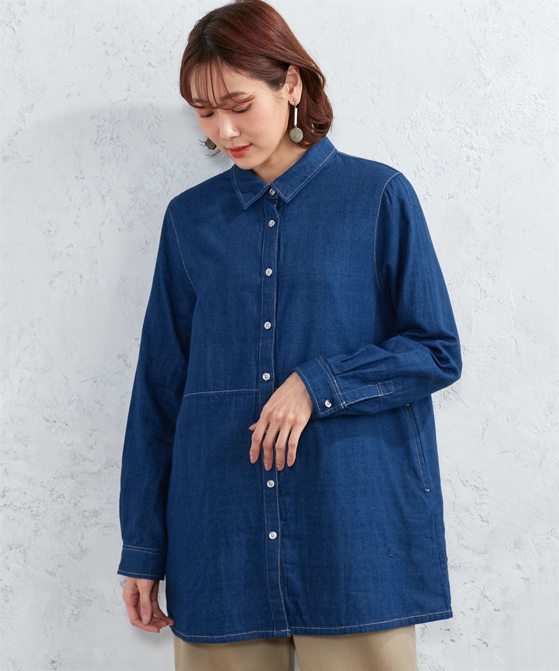 DECOY デニムWガーゼシャツ_sub_1