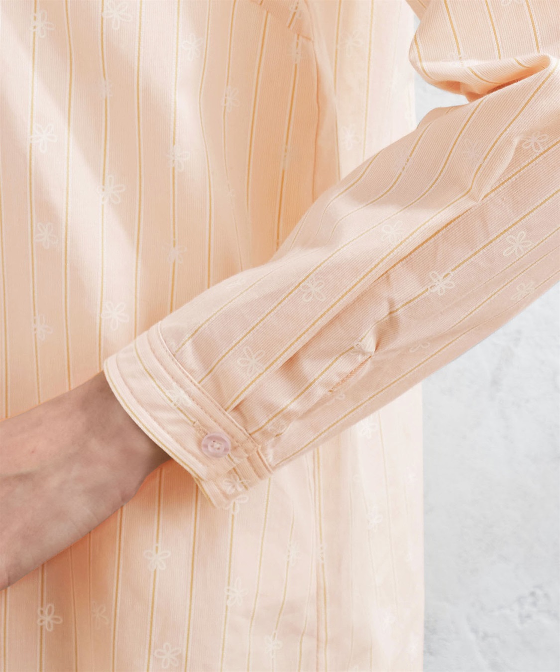 DECOY ストライププリントオーガニックコットンシャツ_sub_5