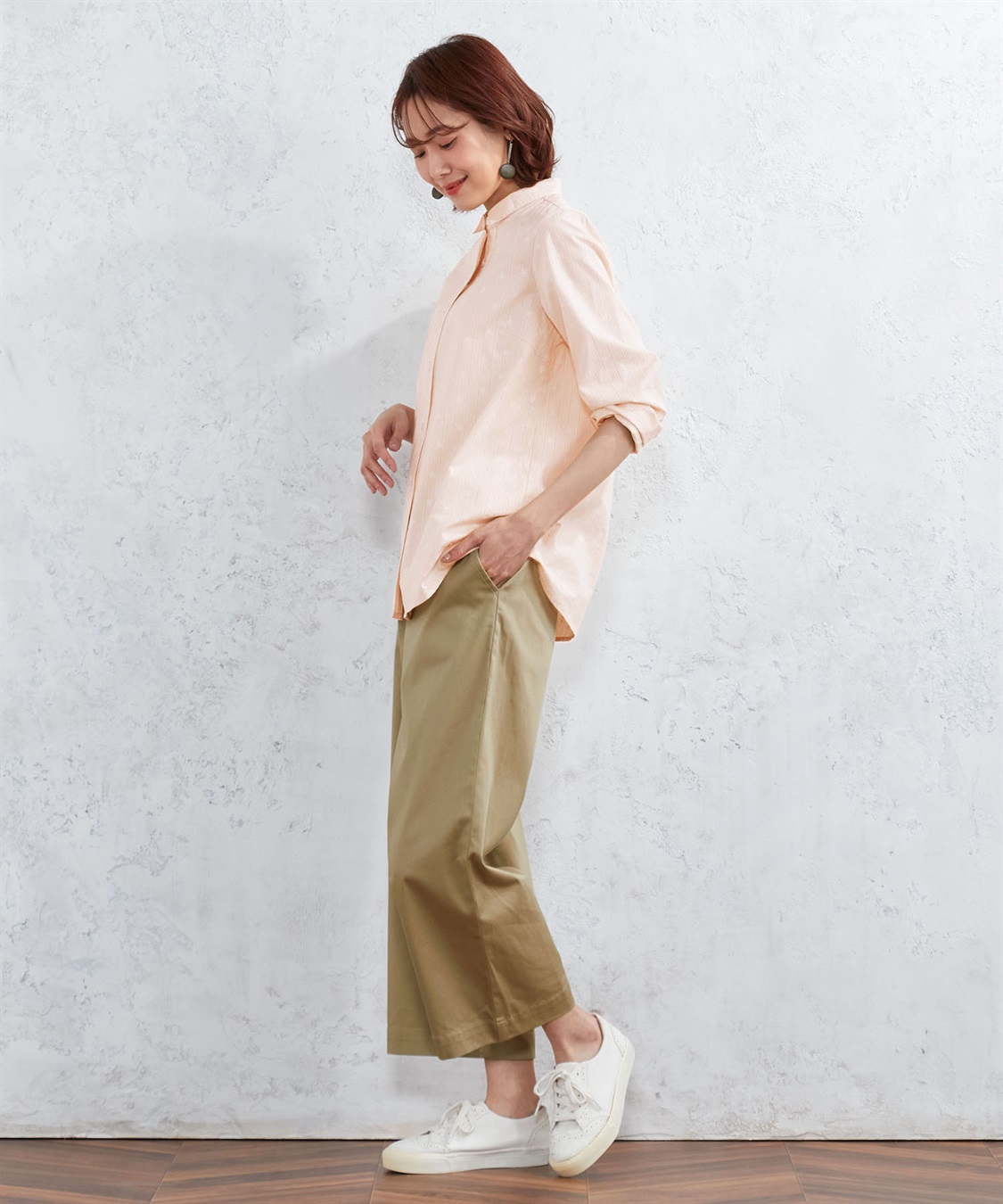 DECOY ストライププリントオーガニックコットンシャツ_sub_9