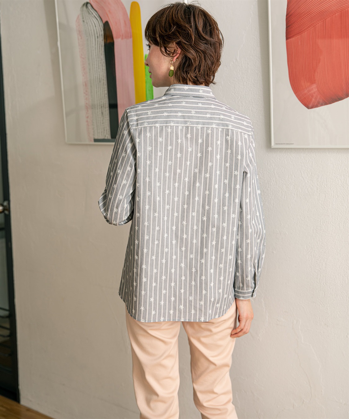 DECOY ストライププリントオーガニックコットンシャツ_sub_18