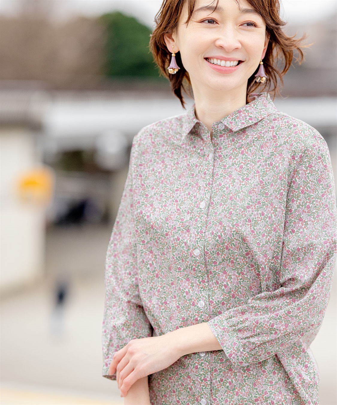 DECOY リバティ小花プリントブラウス_sub_11