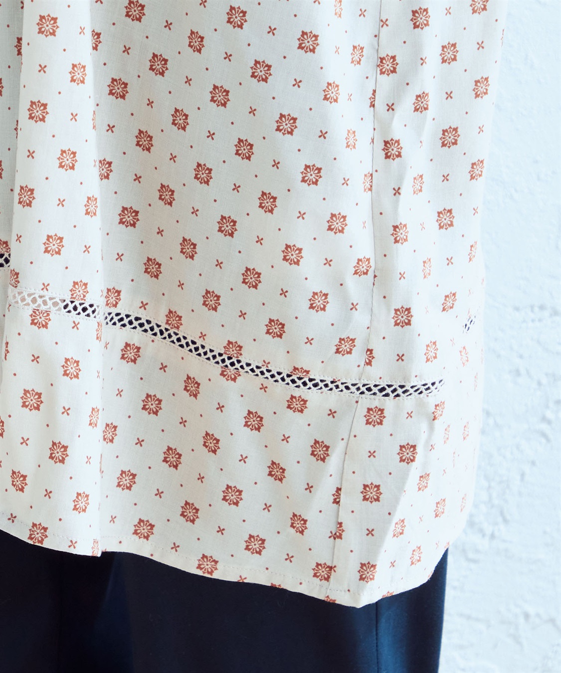 DECOY 小紋柄シャツチュニック_sub_5