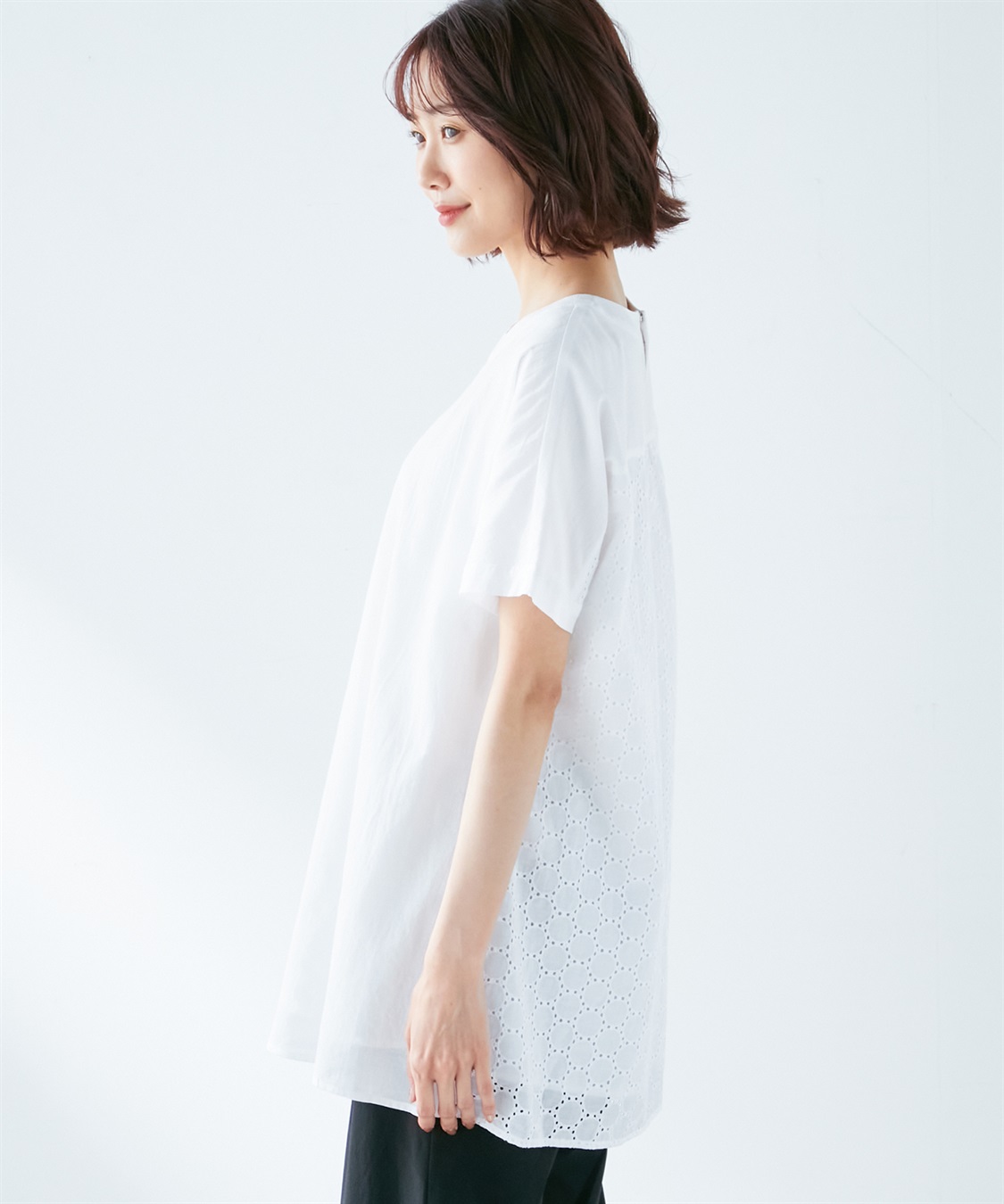 DECOY 刺しゅう切り替えチュニック_sub_1