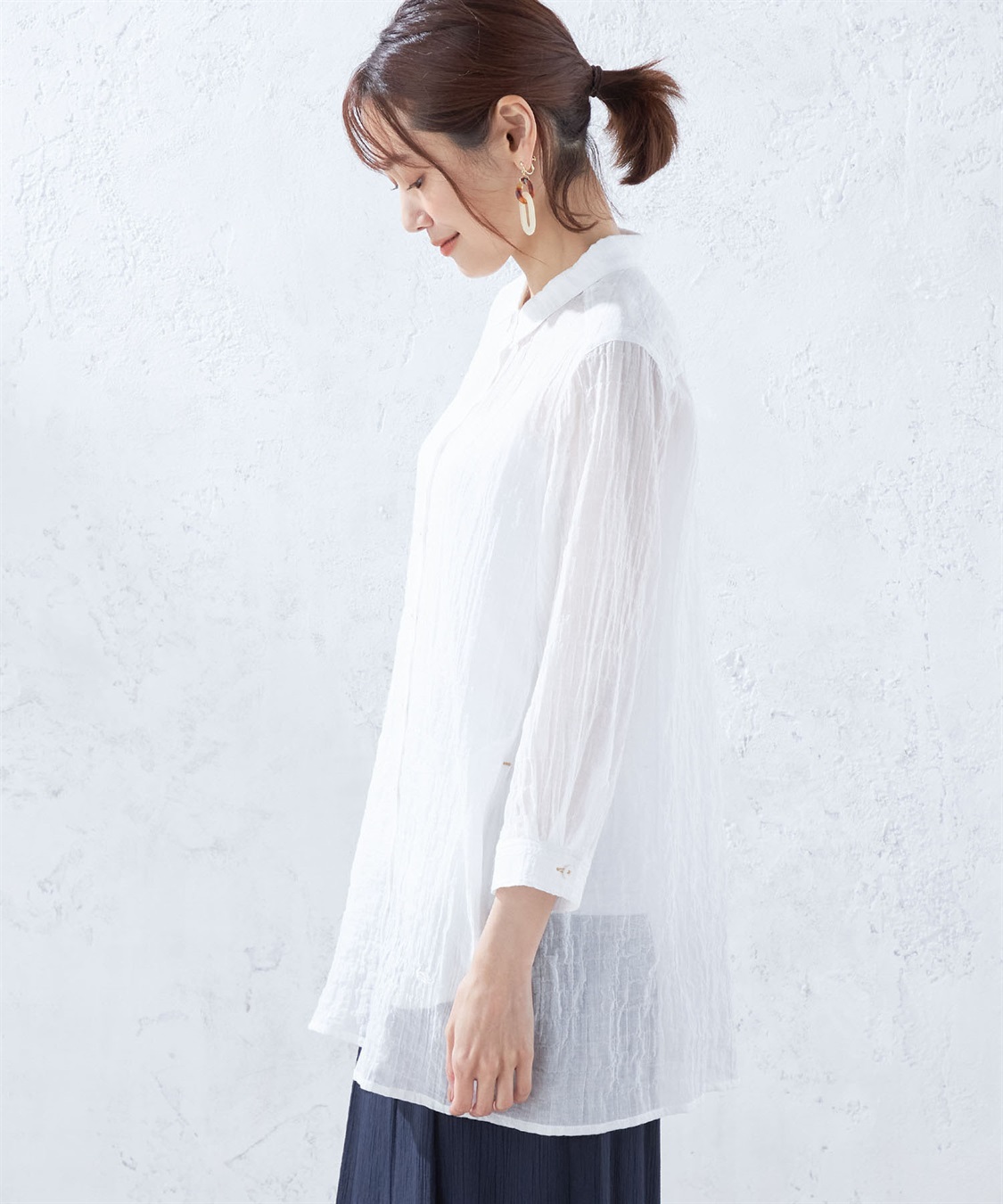 DECOY オーガニックコットンシャンブレーシャツ_sub_1