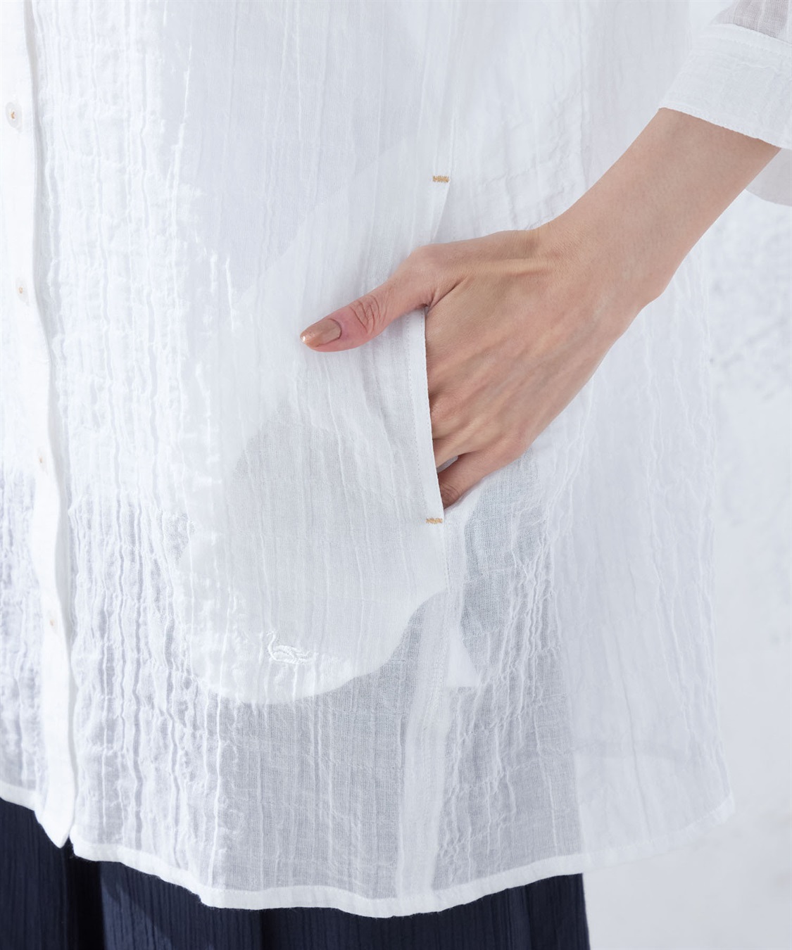 DECOY オーガニックコットンシャンブレーシャツ_sub_5