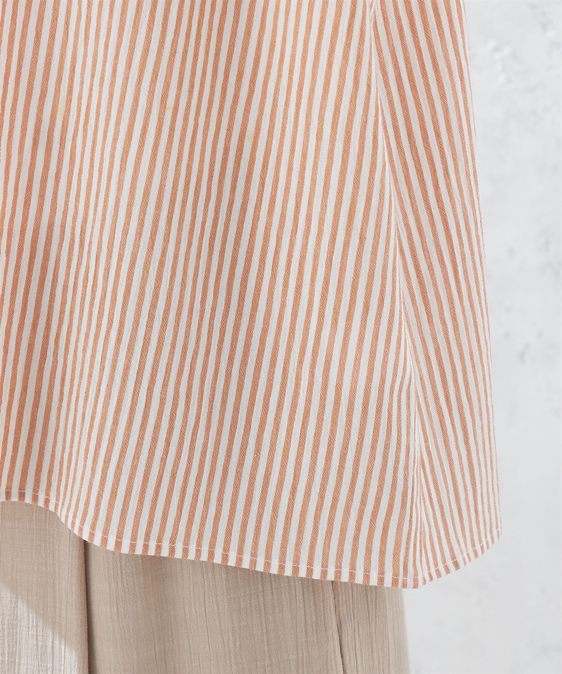 DECOY オーガニックコットンシャンブレーシャツドットプリントブラウス_sub_6