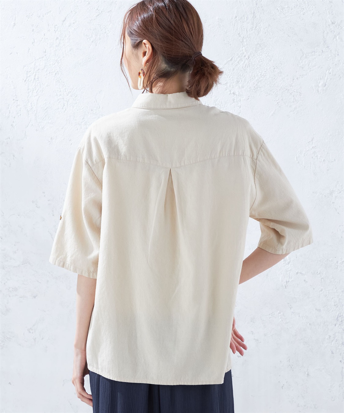 DECOY リネンブレンドブラウス_sub_3