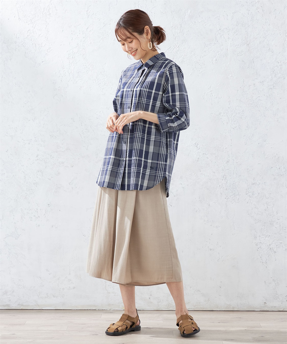 オーガニックコットンチェックシャツ DECOY｜クロスプラス公式通販サイト