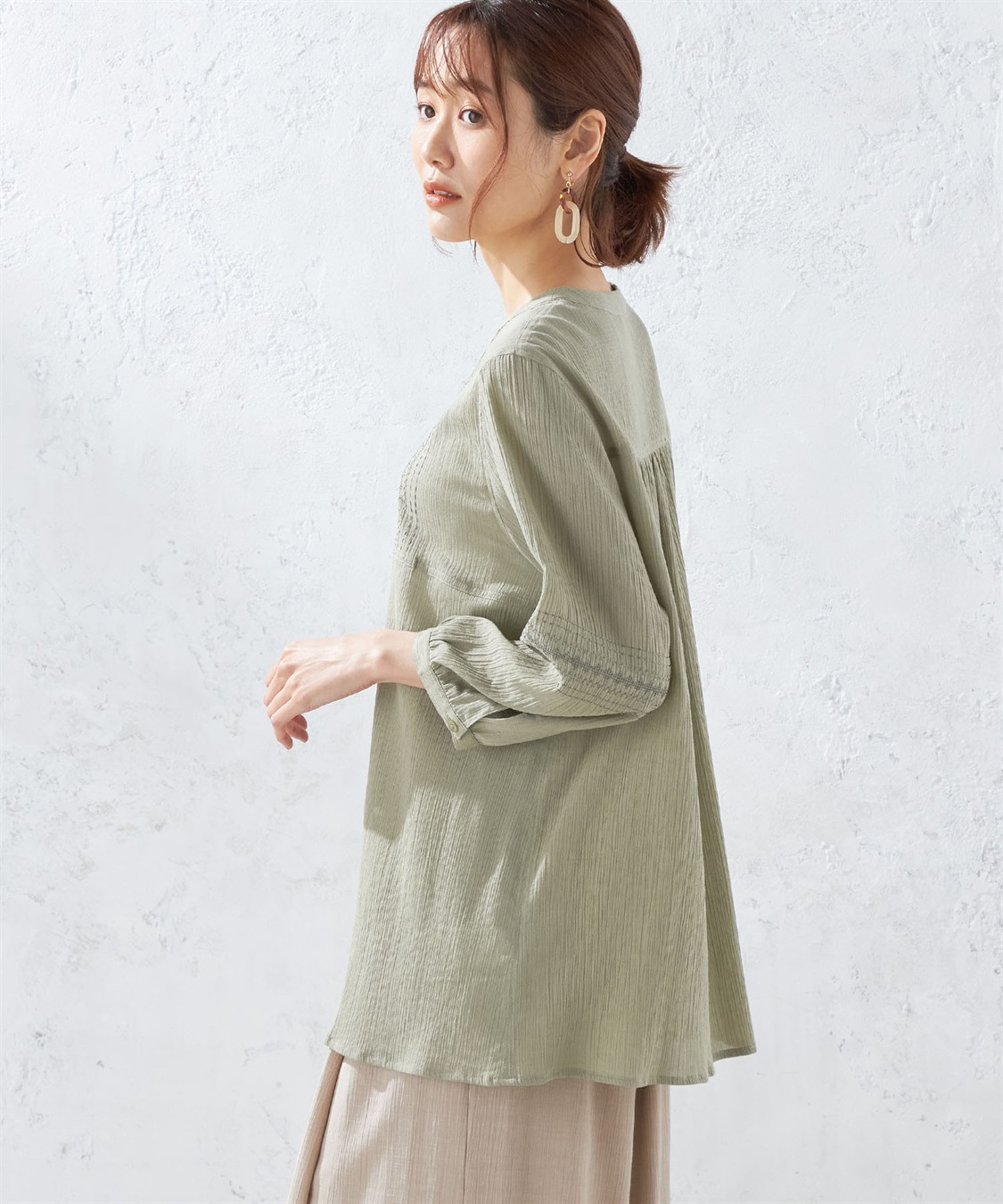 DECOY 刺しゅうブラウス_sub_1