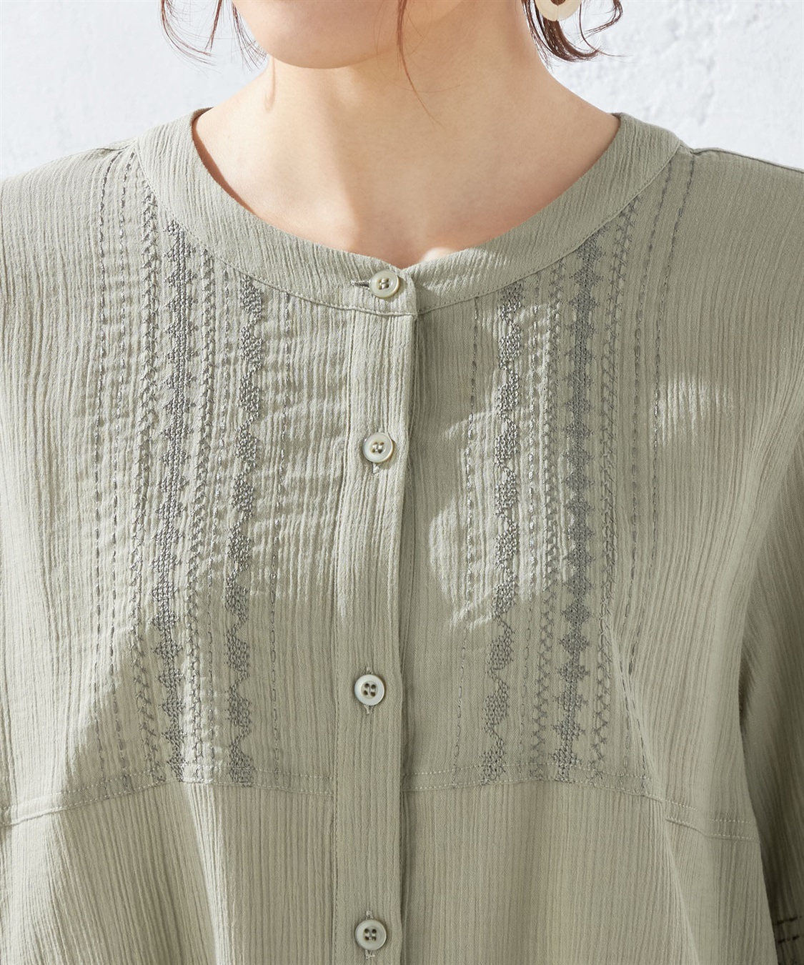 DECOY 刺しゅうブラウス_sub_3