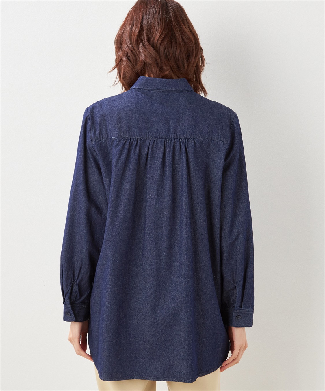 DECOY ピンタックデニムブラウス_sub_2